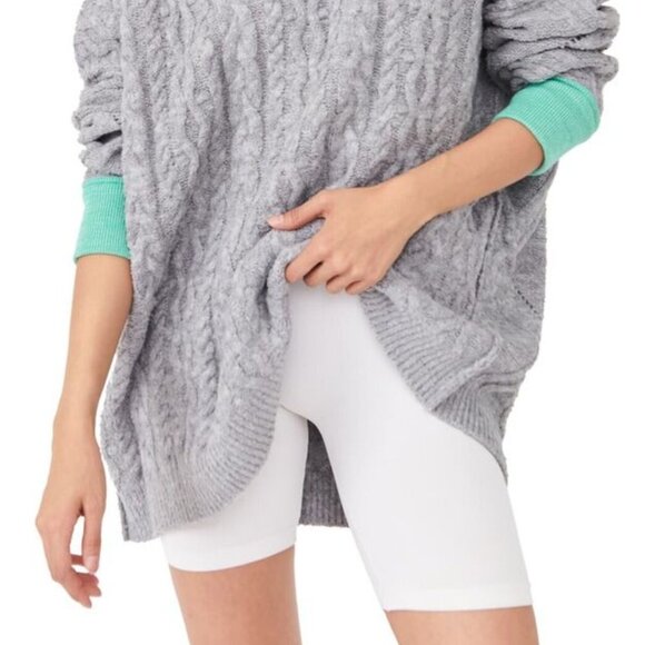NWT $168 Free People XS Olympia Oversized Colorblock Sweater NEW Grey Combo New - Picture 7 of 9